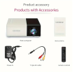 YG300/YG600/S1/T200 mini projector plug-in mobile phone projector portable home, dormitory, outdoor theater can be connected to computer U disk. 