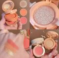 Beautious 3 In 1 Highlighter Blush Palette Pearly Matte Blush Shiny Eye Shadow Multifunctional Face Makeup Palette. 