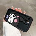 UCUC for Redmi A3 A3x Back Cover Kuromi Girl Ladder Camera Soft Rubber Protection Phone Case. 