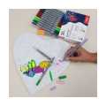MONT MARTE COLORING CANVAS 30CM HEART 2 ASSTD. 