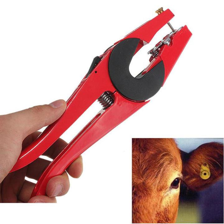 Cattle Livestock Metal Goat Ear Tag Animal Tool Plier Forcep Applicator