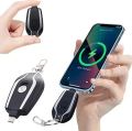 Keychain Portable Charger l Keychain Portable power bank l 1500mAh Mini Power Emergency Pod Key Ring l Ultra-Compact External Fast Charging Power Bank l Portable Emergency Key Chain Power Bank l. 