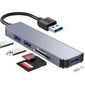 USB 3.0 Hub Docking Station Low Delay Splitter Computer Keyboard U-Disk Adapter Converter For Home Office Type-C. 