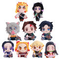 CUANFEN 18-20cm Anime Demon Slayer Plush Toys Cartoon Figure Kamado Tanjirou Tsuyuri Kanawo Douma Doll Machine Children's Birthday Gifts. 