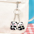Cartoon New Panda Keychain Cute Backpack DIY Decorative Pendant Car Key Chain Panda Acrylic Accessories Qoddess. 