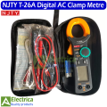 NJTY T-26A True-RMS Clamp Multimeter DC Curent Clamp Meter Digital rue RMS AC DC Ohm Hz C/F Pinza Amperimetrica Tester by Electrica. 