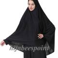 Hijabeespoint Prayer Scarf Black for Women & Girls. 