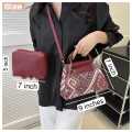 2 Pc Women's Ethnic Style Tassel Khaadi Crossbody Bags. 