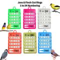 Finches & Java Cut Rings 1 to 24 Numbers with Applicators in 6 Colors 3mm Rings ( Imported ). 