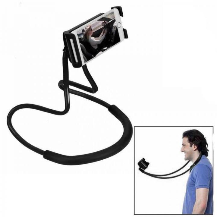 Lazy%20Bendable%20Flexible%20Hang%20Neck%20Phone%20Holder%20360%20Degree%20Rotation%20Mobile%20Stand%20-Black%20-%20Image%205