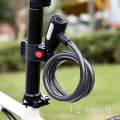 Bike Lock Bicycle Spiral Electric Fixed Anti- Steel Chain Cable Locks 1.2m. 