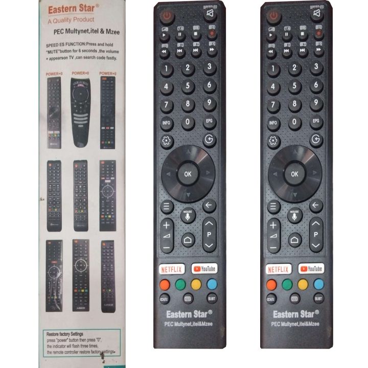 Eastern Star Multynet Universal Remote Control for LCD/LED TVs ...