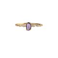 ROXI real S fashion 18k gold rings purple diamond rings women engagement. 