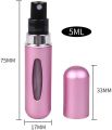 5ml Perfume Atomizer Mini Portable Bottle Travel Scent Pump Spray Case Refillable Perfume Fragrance Empty Bottle Spray Atomize Empty Bottle Spray Atomizer. 