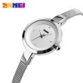 SKMEI Fashion Women Simlpe Casual Classic Stainless Steel Waterproof Quartz watch for girls 1390. 