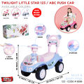 Kids Twilight Push Car With Lights & Music, Little Star Ride On Car With Under Seat Storage Push Car For Toddlers With Melody Horn & Flashing Light Baby Four Wheel Buggy Suitable For Children For Both Outdoor & Indoor Fun Play & Development Best Toy Gift. 