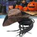 Green forest Pirate Cosplay Hat Soft Halloween Costume Party Adults Pirate Cosplay Cap. 