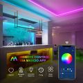 Led Strip Light, Maxcio 10m Led Light Strips Work Alexa and Google Assistant,Smart WiFi App Control with Music Sync Mode,Flexible 5050 RGB Colour Changing Led Lights with 44-Keys Remote for Home Party. 