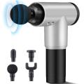 Fascial Massage Gun Deep Tissue Percussion Muscle Massager for Pain Relief Handheld Electric Body Massager Sports Drill Portable Relaxation Machine with 4 Massage Head (Multi). 