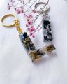 Customized Letter Keychain - Resin Art Land -. 