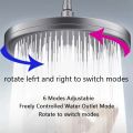 Six-speed Adjustable Overhead Shower Head High Pressure Shower Head Booster Shower Shower Head Sets Bathroom Accessories. 
