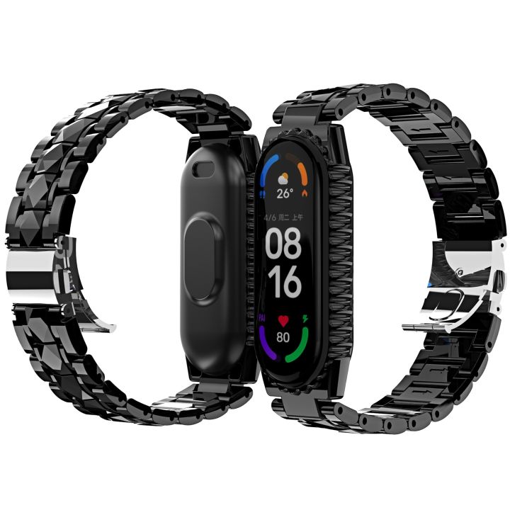 Watchband For Xiaomi Mi Band 6 / 5 Stainless Steel Watch Band