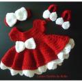 Pure Woolen Cute Baby Girls Dress. 