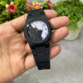Aura Watch Marble Design Black and White Shade Dial Stylish Aura Watch Original Amazing Smart Watch - Elegant New Black Arabic Aura Watch Full Black Dial in Fiber and Metal With Box. 