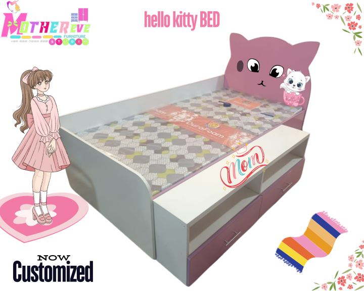 Hello%20Kitty%20girls%20single%20bed,%20kids%20bed,%20customized%20color%20and%20customized%20size.%20-%20Image%202