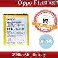 BLP605 ORIGINAL BATTERY FOR OPPO A33 / F1 / NEO 7, WITH 2500MAH CAPACITY, BRAND NEW BATTERY. 