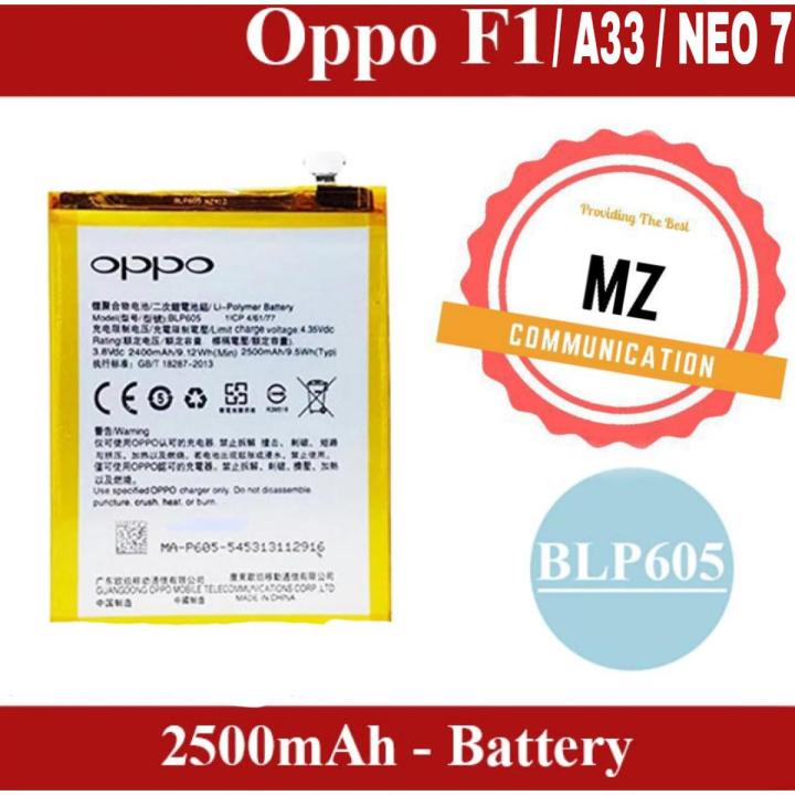 BLP605 ORIGINAL BATTERY FOR OPPO A33 / F1 / NEO 7, WITH 2500MAH CAPACITY, BRAND NEW BATTERY