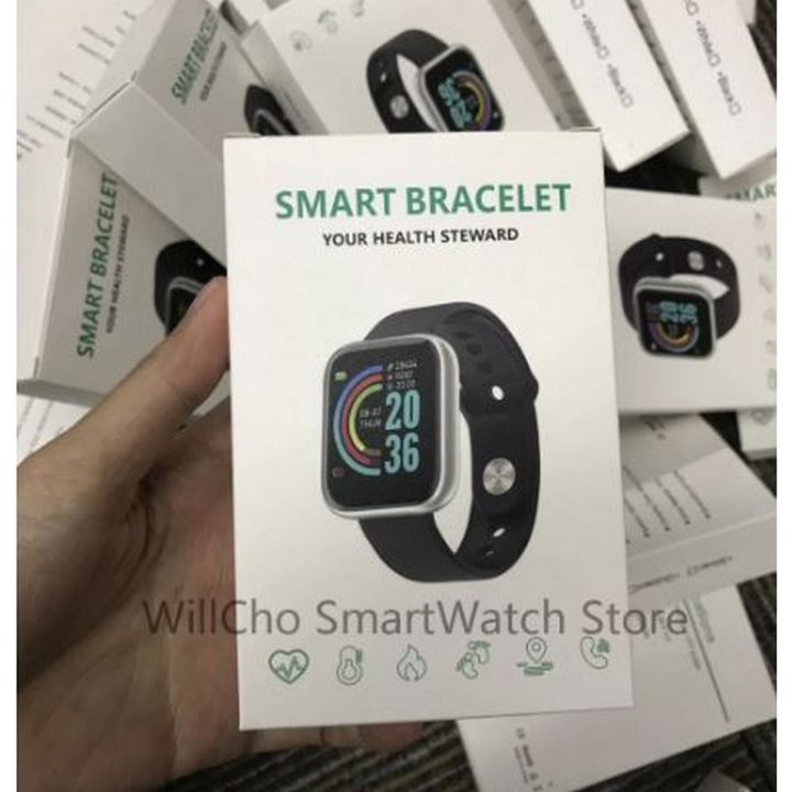 D20 Bluetooth Smart Watch Band for Android iOS -  Notifier Complete Health & Fitness Tracker Smart Bracelet