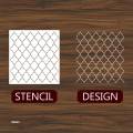 Moroccan Line Pattern Stencil for Painting on Wood, Canvas, Paper, Fabric, Floor, Wall. ID 520. 
