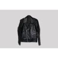 BIKER Black LEATHER JACKET , Pure 100 cow leather, YKK zipper, LeatherOcity. 