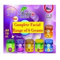 Alisha Complete Facial Kit Range (150ml each) 6 Pieces. 