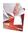 Pack of 10 - Self Adhesive Protective Book Label Cover Film. 