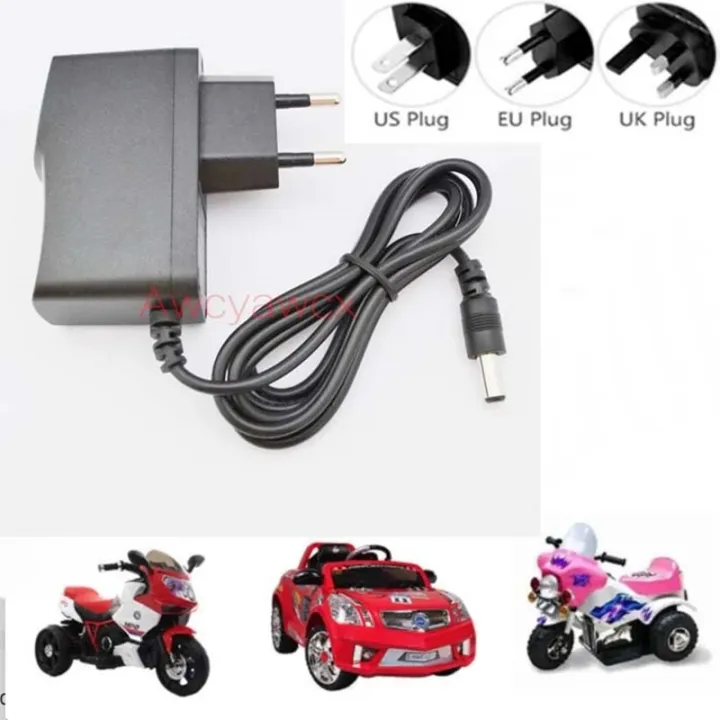 Toys car charger children electric motorcycle battery charger DC 6V 12V 1000mA Lead acid Tricycle LED Wall adapter kids kereta Daraz.pk