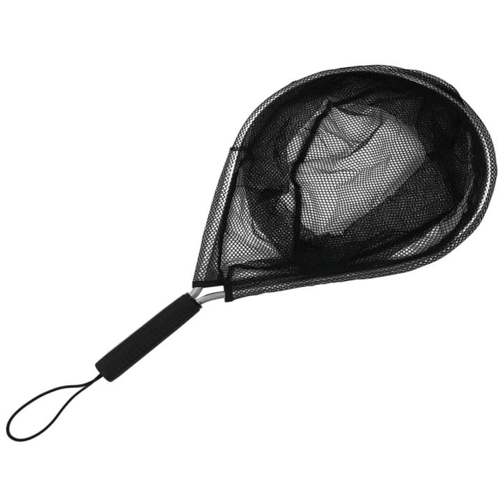 Aluminium Landing Nets Fly Fishing Fish Saver Nylon Knotless Mesh Trout Hand Net