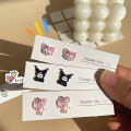 Sweet Sanrio Hello Kitty Accessories Cartoon Jewelry Ear Studs Anime Cinnamoroll Melody Kuromi Earrings For Girl Gift ANLAN. 