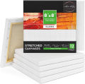 pack of 5 Pieces Of 8 X 8 Inches Canvas For Painting Best For Acrylic & Oil Paints. 