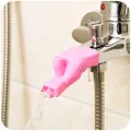High Elastic Water Faucet Extending Tool Dual Purpose Silicone Gel Water Tap Extension Tooth Wash Room Sink Washing Device. 