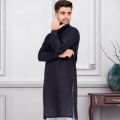 Zarf Aswad Black Summer Kurta. 