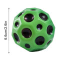 Useful Hole Ball Soft Bouncy Ball Anti Fall Moon Shape PU Extreme High Bouncing Ball for Kids Children Outdoor Games Sports Toys Pizazzazz. 
