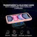 WBM iPhone 13 Pro Case Cover, Slim Soft Silicon Back Cover -  Pink Color. 