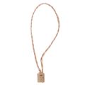 Spring lock pin loop tie fastener 100 pieces set tag jute rope. 