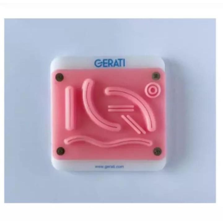 1 Piece Teaching model Laparoscopic 3D Silicone Suture Practice Pad Medical Training Instruments, Suture Simulation Pad with Pre-Cut Wounds for Suture Training to Medical Student Doctor Nurse Teaching