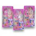 Cute Barbie_Fashion Doll With Long Hairs and Aceessories Included - Box Packed. 