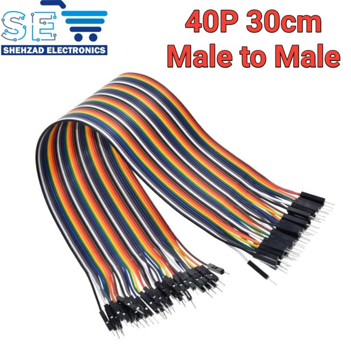 Jumper Wires Dupont Line 40 pins Male to Male 30cm for Breadboard Arduino