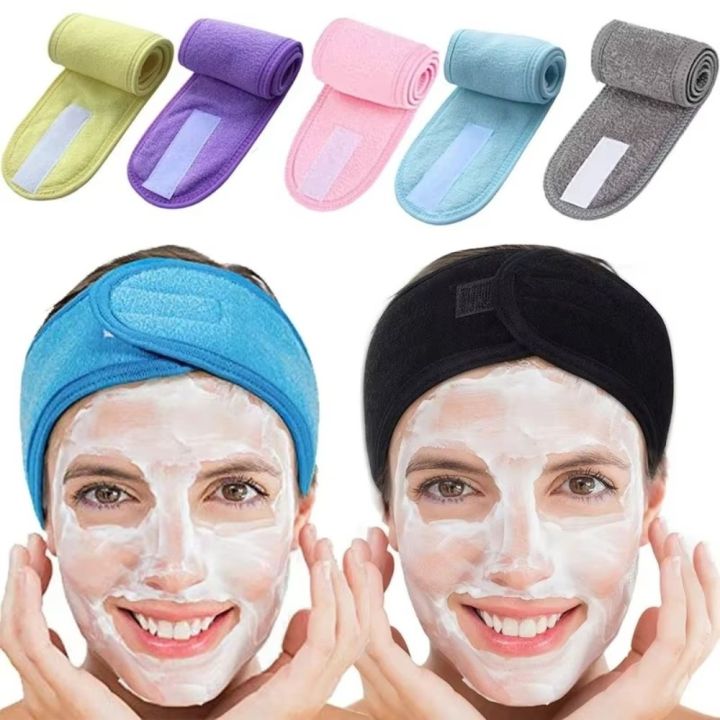 New Soft Women Head Band Adjustable Makeup Accessory SPA Headband Hair Band Yoga Headbands Sports