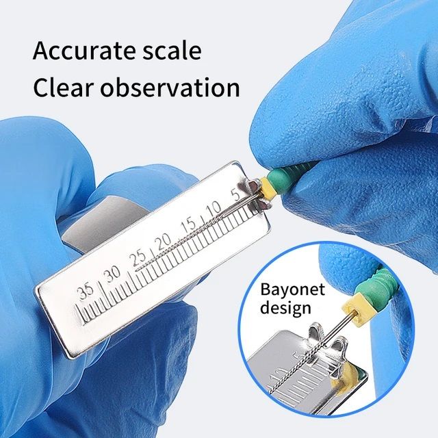 Endo Ruler Long ENDO FINGER RULER 38mm, Dental Finger Ruler and Endo Gauge for ...